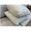 Image 3 : Qty 2 Throw Pillows, Woven Textured Fabric, Approx. 22" x 22"