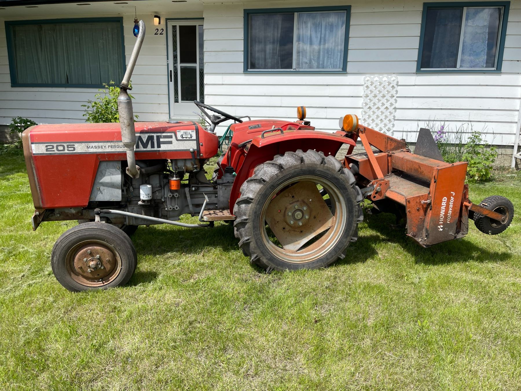 Massey Ferguson 205 Tractor Howard Rotator J - Runs Great 1350 Hours ...