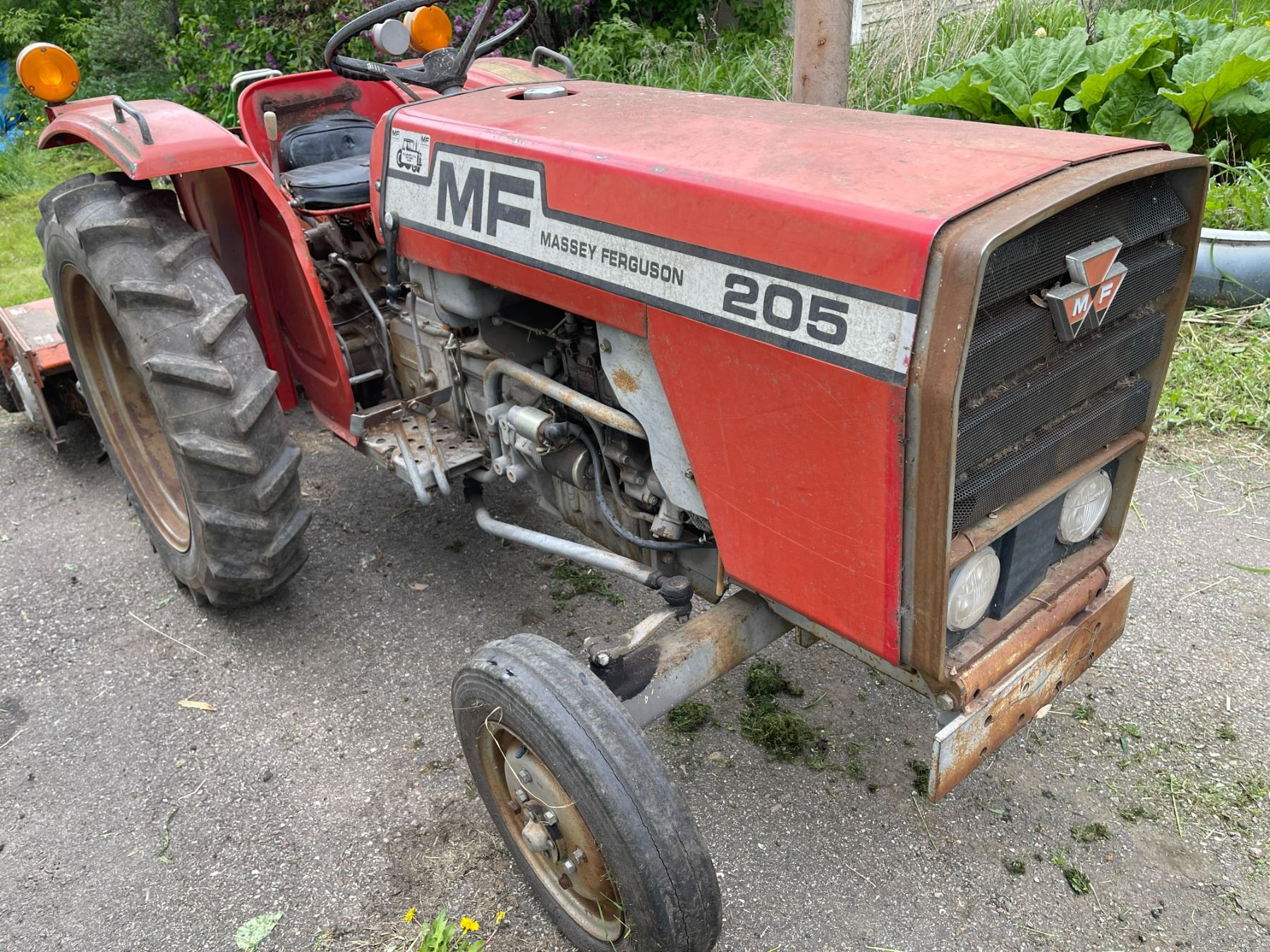 Massey Ferguson 205 Tractor Howard Rotator J - Runs Great 1350 Hours ...