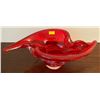 Image 1 : Red Carnival Glass Bowl 13L