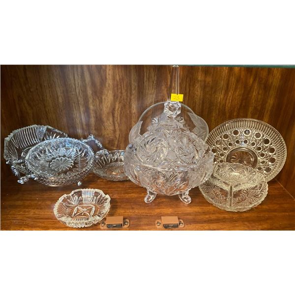 Crystal Collection Large Bowl With Lid 8D