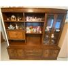 Image 1 : Oak China Cabinet Brass Fittings 81L x 18D x 76T Contents Not Included