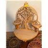 Image 2 : Wicker Collection With Wood Carving Shelf