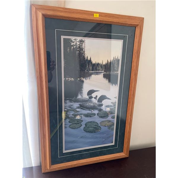 Dirk Hanson Print Loons 19 x 30T