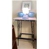 Image 1 : Blue Lamp & Decorative Table
