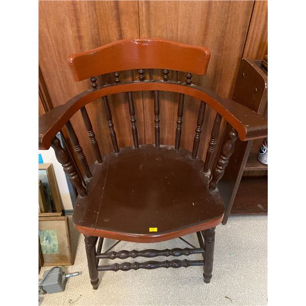 Vintage Maple Chair & Bookshelf