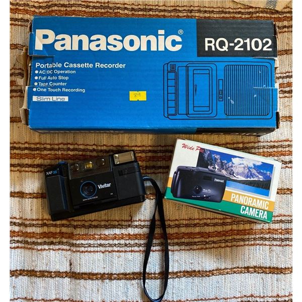 Panasonic Cassette Player & Cameras