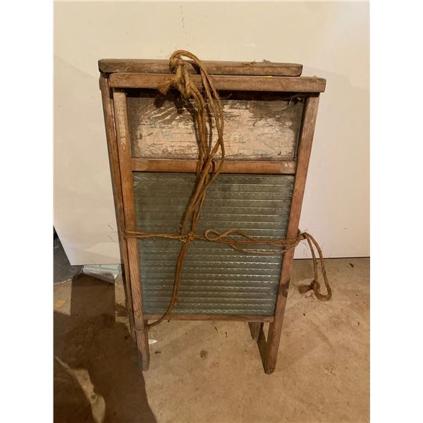 Two Antique WashBoards