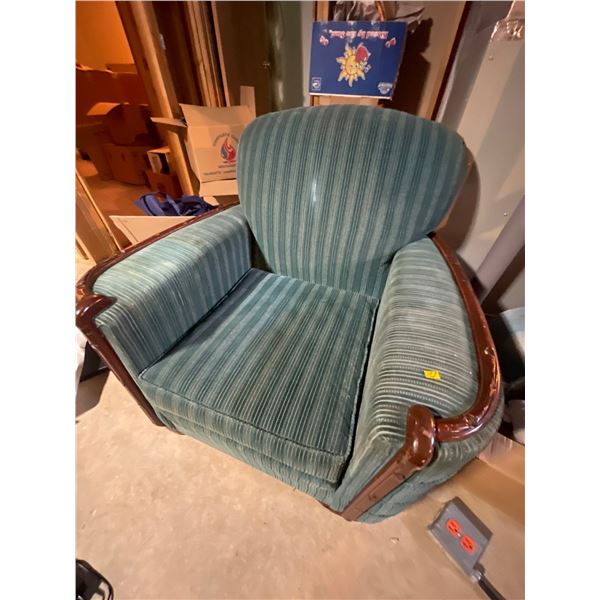 Mid Century Over Stuffed Parlor Chair