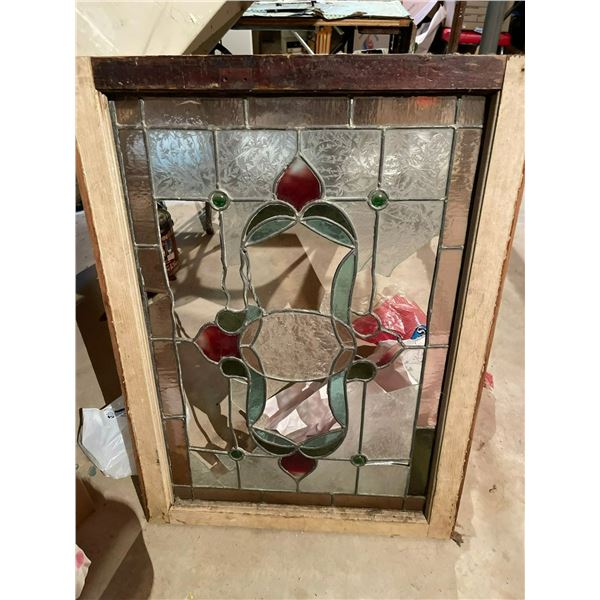 Stained Glass Window -Needs Repair  24w x 34h