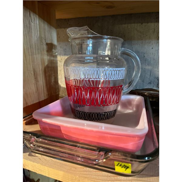 Corningware & Juice Jug