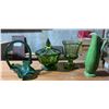 Image 1 : Green Carnival Glass Collection