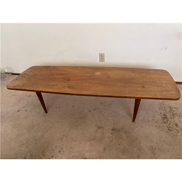 Mid Century Modern Teak Coffee Table 60w x 22h