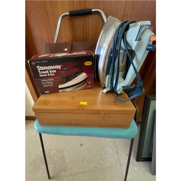 Stool Irons Rolling Bag Button Collection
