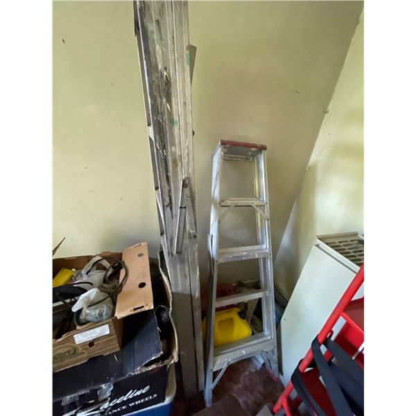 Two Aluminum Ladders 5ft & 8Ft