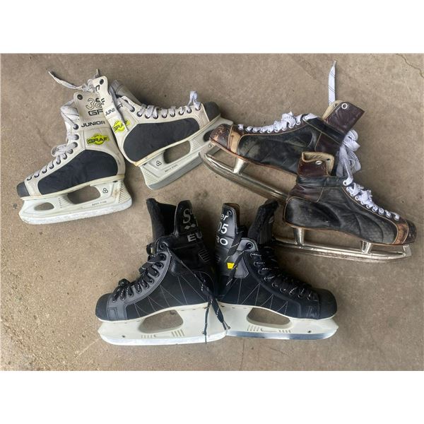 Men's Ice Skates Six 3 6 Vintage Old Pair