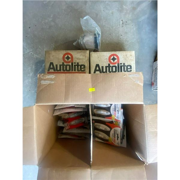Box Of Champion Spark Plugs & Air Filters