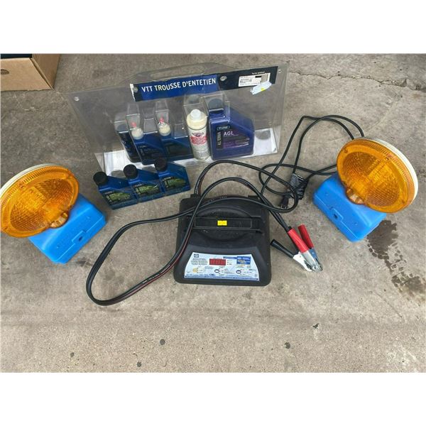ATV Maintenance Kit Nappa Battery Charger Hazzard Lights