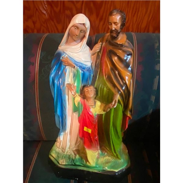 Chalkware Religious Statue 20T