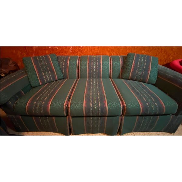 Green Fabric Couch Nice Condition