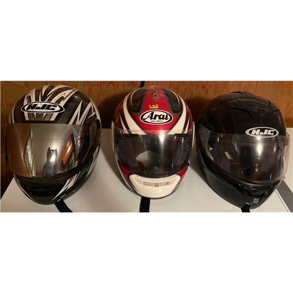 HJC Full Face Helmets Size Large