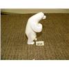 Image 2 : Walrus ivory polar bear by Mark Seeganna - 4" high (2)