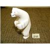 Image 3 : Walrus ivory polar bear by Mark Seeganna - 4" high (2)