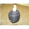 Image 1 : Baleen basket 4"  high with ivory whales tail finial (2)
