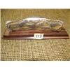 Image 1 : Ivory relief carving on wood base of seals with SE Alaska influence 6.5" long (2)