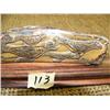 Image 2 : Ivory relief carving on wood base of seals with SE Alaska influence 6.5" long (2)
