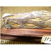 Image 3 : Ivory relief carving on wood base of seals with SE Alaska influence 6.5" long (2)