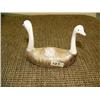 Image 1 : 2 swans with seed pearls in center by Aningayou (2)
