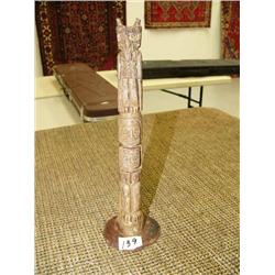 Imported bone totem 9.5" tall (2)
