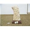 Image 1 : Imported bone on wood base American Indian faces with eagle and bear relief carving (2)