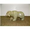 Image 1 : Soapstone bear with bone fish in mouth by Alfred (2)