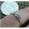 Image 2 : Beautiful diamond ring with 5 stones and 10K yellow gold (171)
