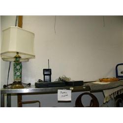Lot of 2 Asian style lamps, Gateway 2000 Solo computer with Canon bubble jet printer and speaker, 2 