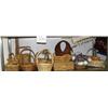 Image 1 : Lot of 19 baskets and 1 stuffed bunny doll (172)