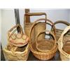 Image 2 : Lot of 19 baskets and 1 stuffed bunny doll (172)