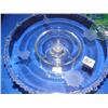 Image 2 : Glass cake stand with etched cornflower pattern(171)