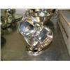 Image 2 : Lot of 4 silver plated dishes: large bowl, small bowl, scoop dish with small scoop (172)