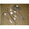 Image 1 : Set of 6 silver plated and sterling silver serving utensils (172)