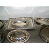 Image 4 : Lot of silver colored pitcher, tray and serving dishes (172)