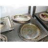 Image 5 : Lot of silver colored pitcher, tray and serving dishes (172)