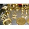 Image 2 : Lot of brass items, 2 small antique glass (172)