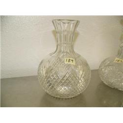 Cut crystal vase (172)