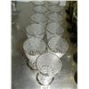 Image 1 : Lot of 11 silver edged cut glass glasses (172)