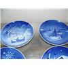 Image 2 : Set of 6 collectable plates - porcelain made in Denmark, various Christmas scenes (172)
