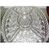 Image 3 : Set of 2 cut glass and pressed glass serving platters (172)