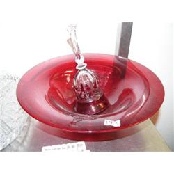 Beautiful red bowl with red bell (172)